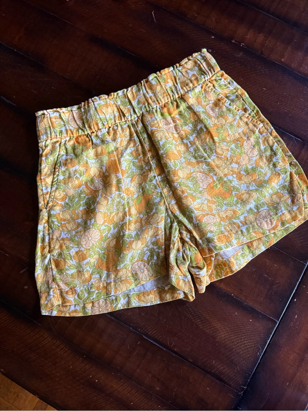 J. Crew linen Elastic-Waist Shorts
